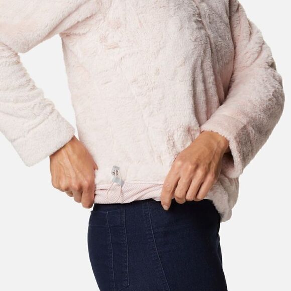 COLUMBIA Blush Pink Bundle Up Hooded Fleece Pullover - Picture 16 of 17